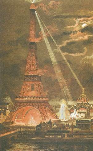 Největší atrakcí pařížské světové výstavy v roce 1889 se strala Eiffelova věž