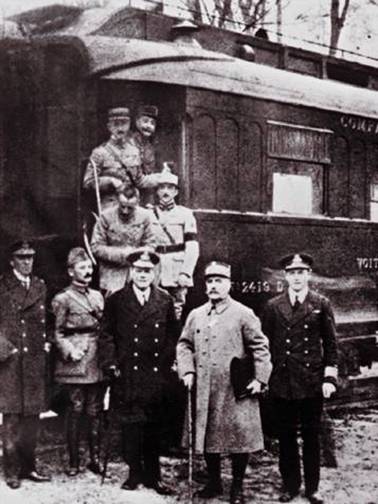 V tomto vagonu v Campiegne podepsalo Německo 11. listopadu 1918 dohodu o příměří