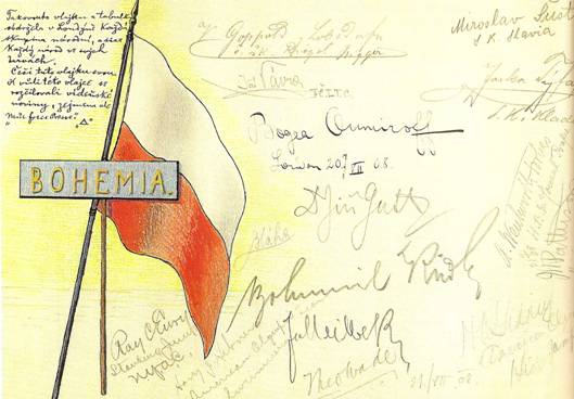 List z deníku Josefa Rösslera-Ořovského dokumentuje českou účast na olympijských hrách v Londýně v roce 1908