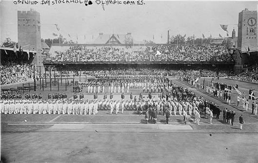 Slavnostní otevření her 5. května 1912