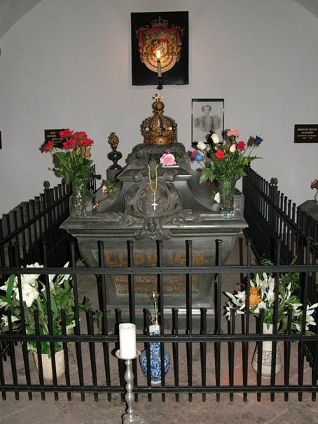 Hrobka Ludvka II. Bavorskho v Mnichov
