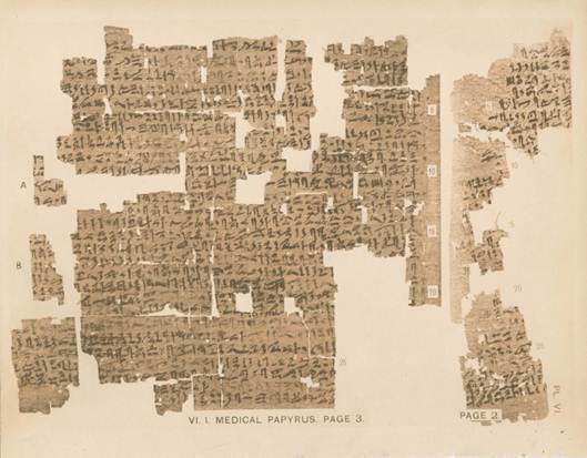 Gynekologick papyrus z Kahnu, napsan kolem r. 1900 p. n. l. 