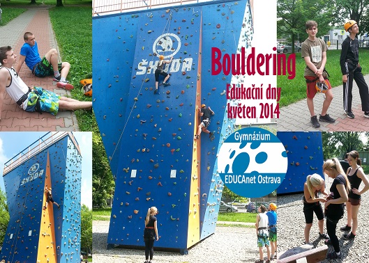 Bouldering na lezecké věži v Ostravě-Vítkovicích